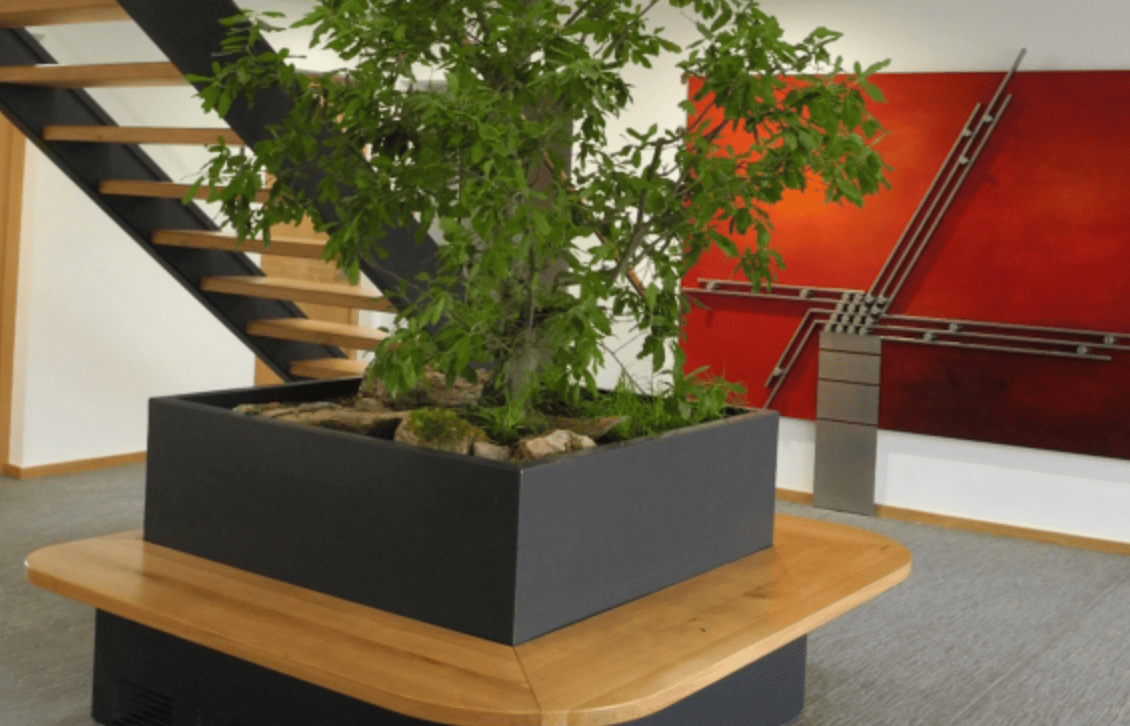 der Empfang innen von Transport ist zu sehen